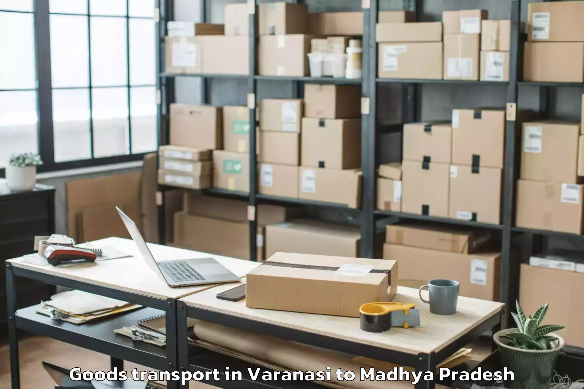 Varanasi to Pachore Goods Transport Booking